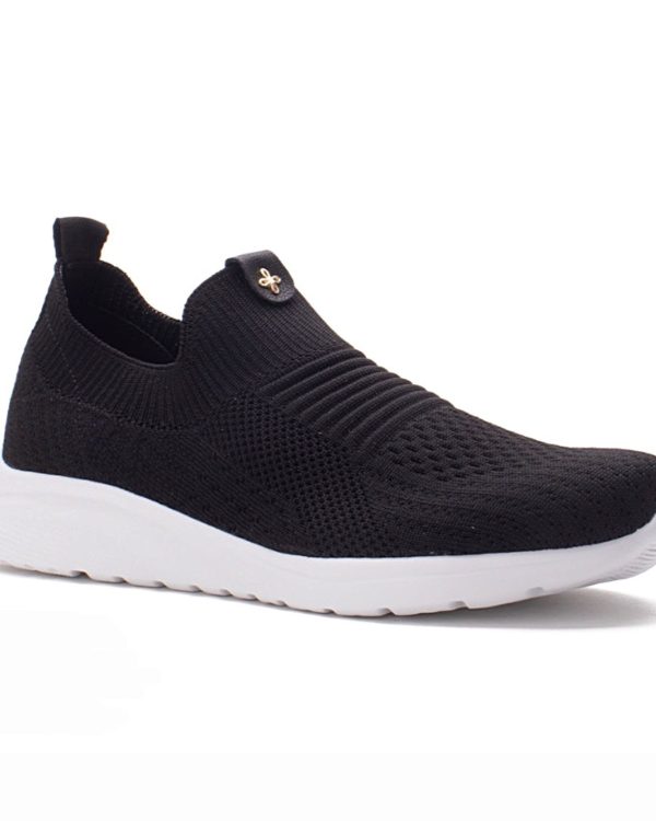 Tênis Confort Preto Knit