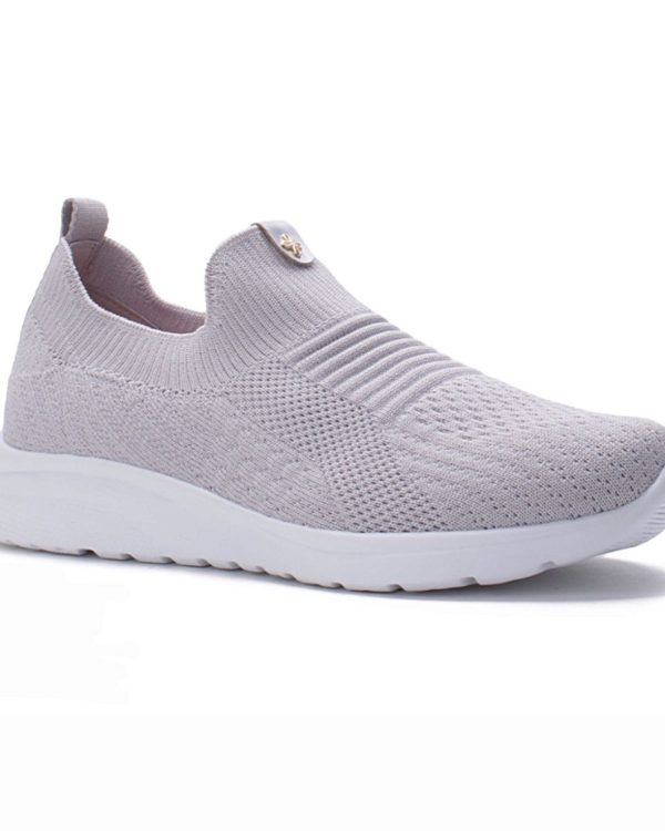 Tênis Confort Cinza Knit