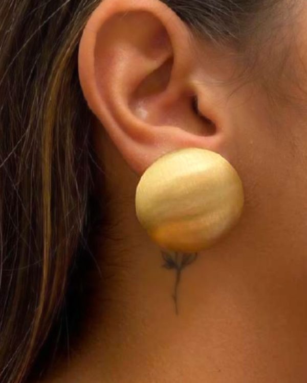 Brinco Dourado Fosco