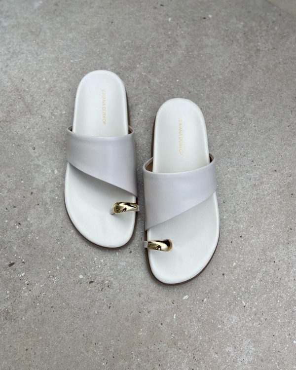 Papete Couro Peça Orgânica Off White