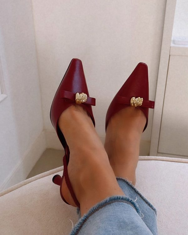 Scarpin Mule Bordô