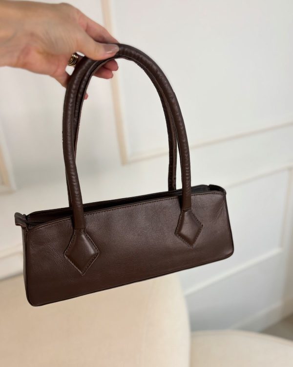 Bolsa Leonora Couro Marrom