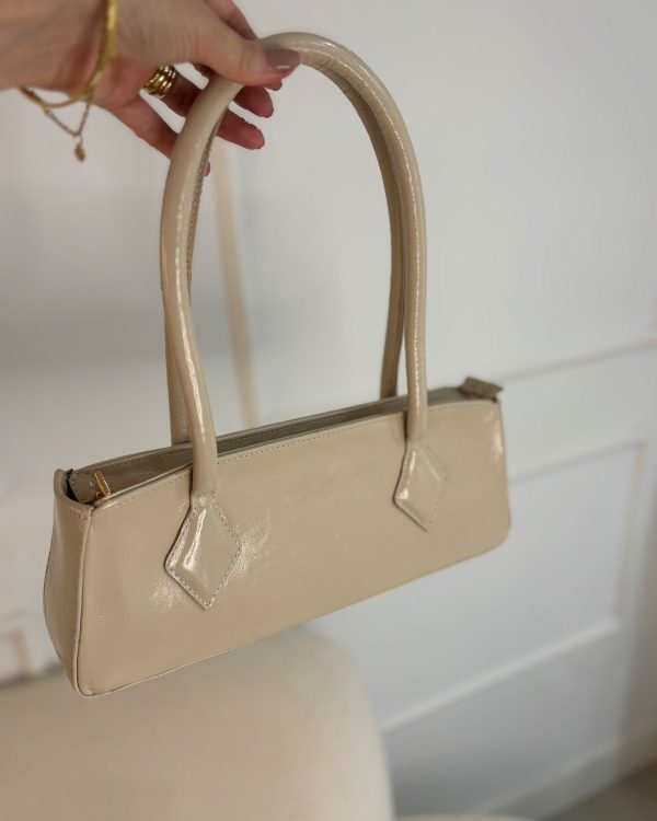 Bolsa Leonora Couro Off White
