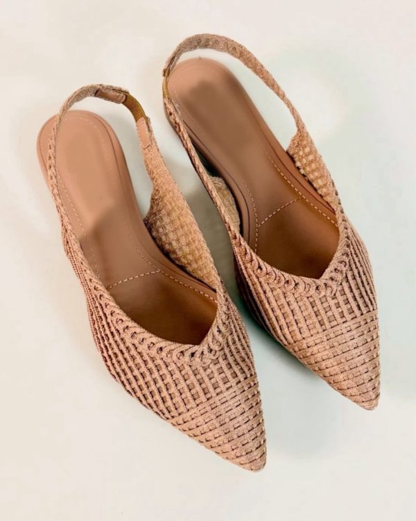 Sapatilha Slingback Nude